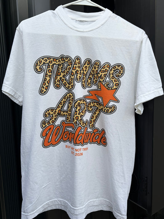 TRMMS WORLDWIDE LEOPARD TEE